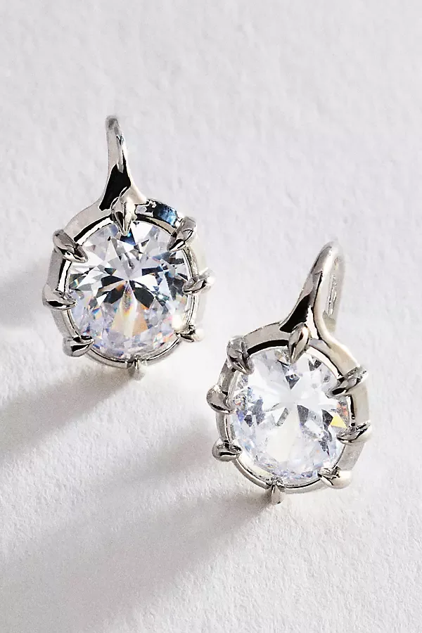 Crystal French Hook Earrings by Anthropologie