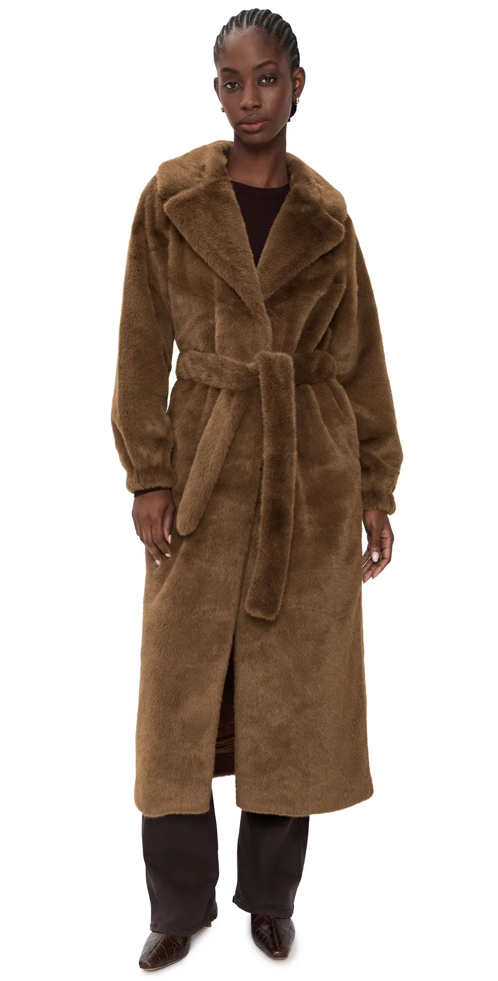 The Garment Bianchi Long Faux Fur Coat