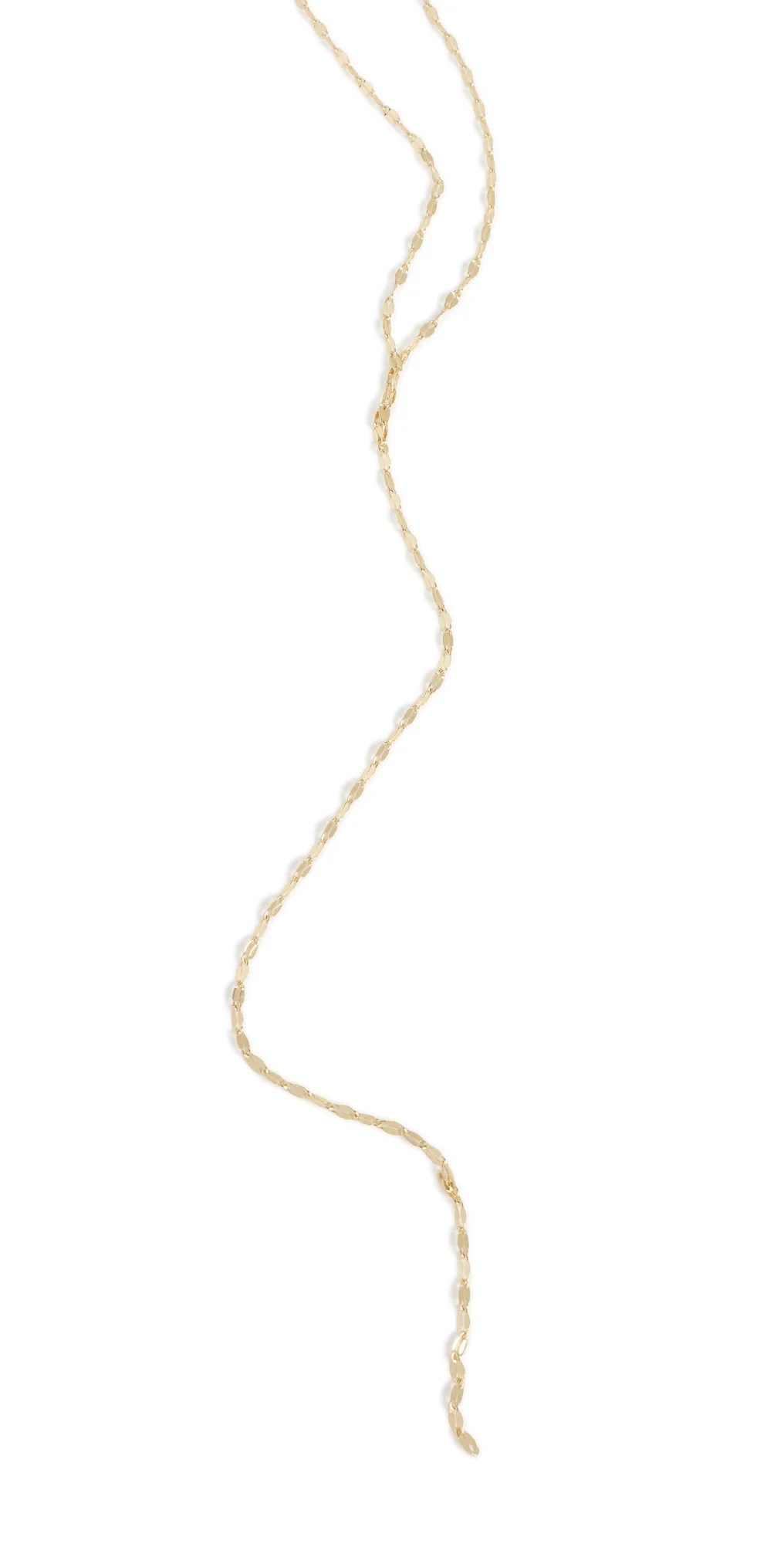 Italian Diamond Cut Lariat Necklace by Shashi