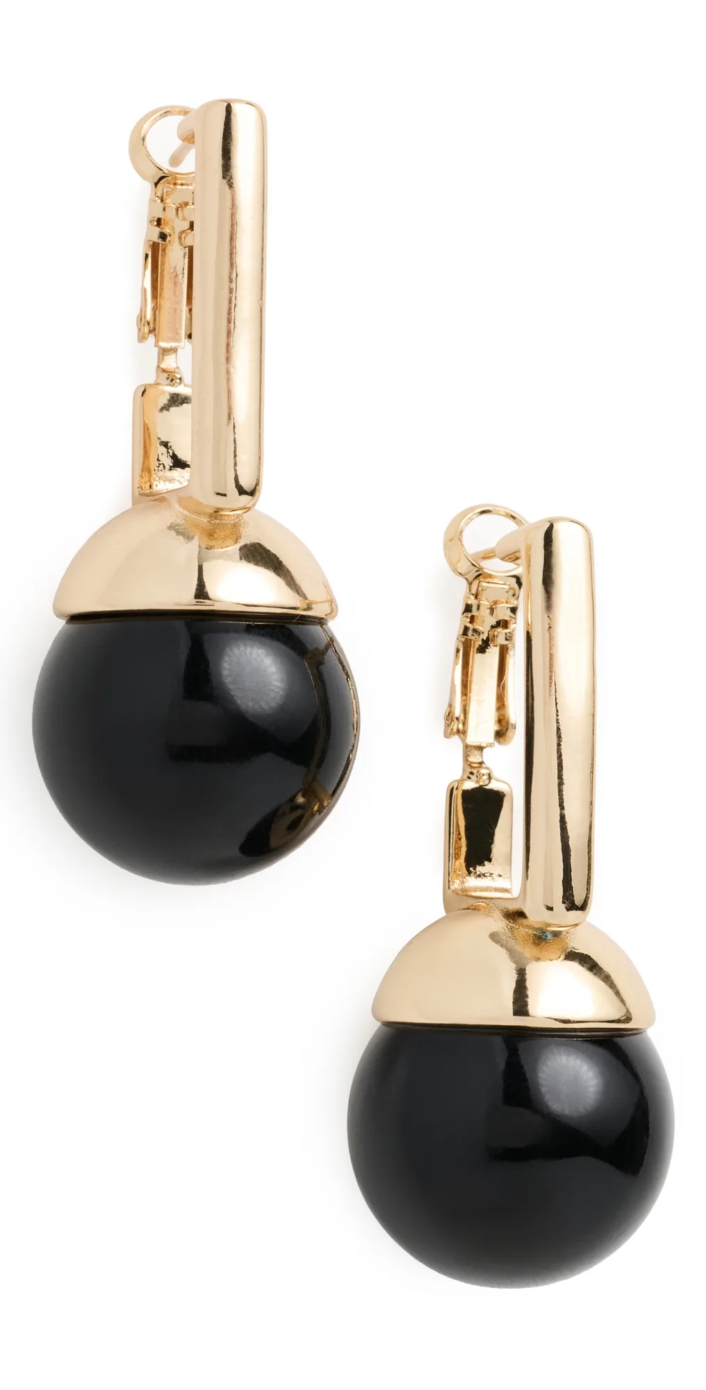 Colored Ball Huggie Earrings by By Adina Eden