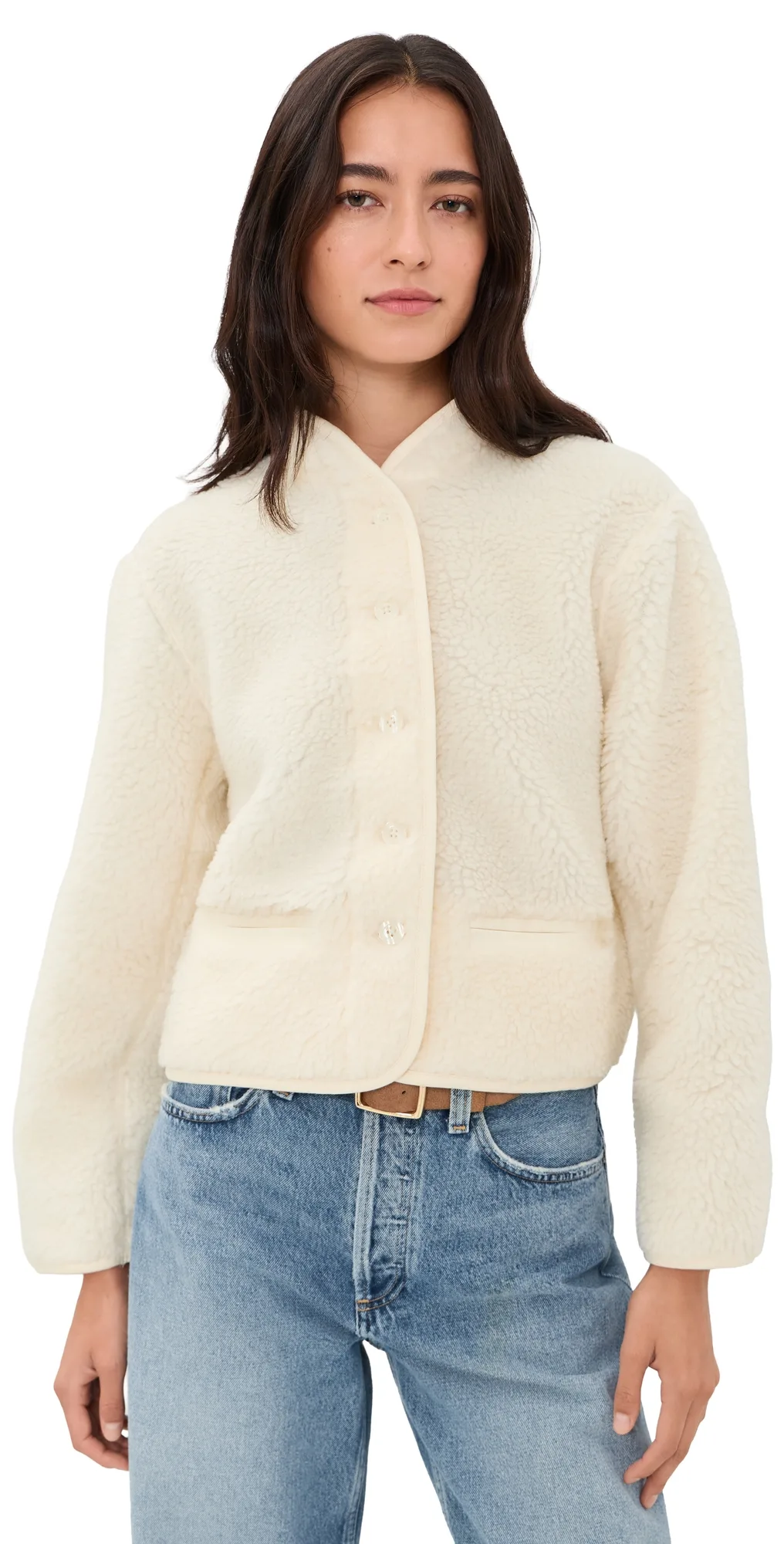 Mandarin Collar Jacket - Canvas