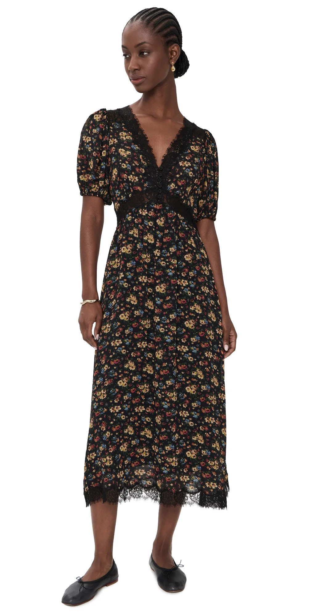 Kaiya Floral Midi Dress