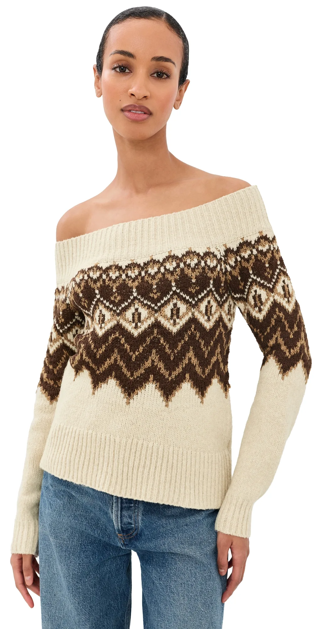 Off-Shoulder Sweater Top