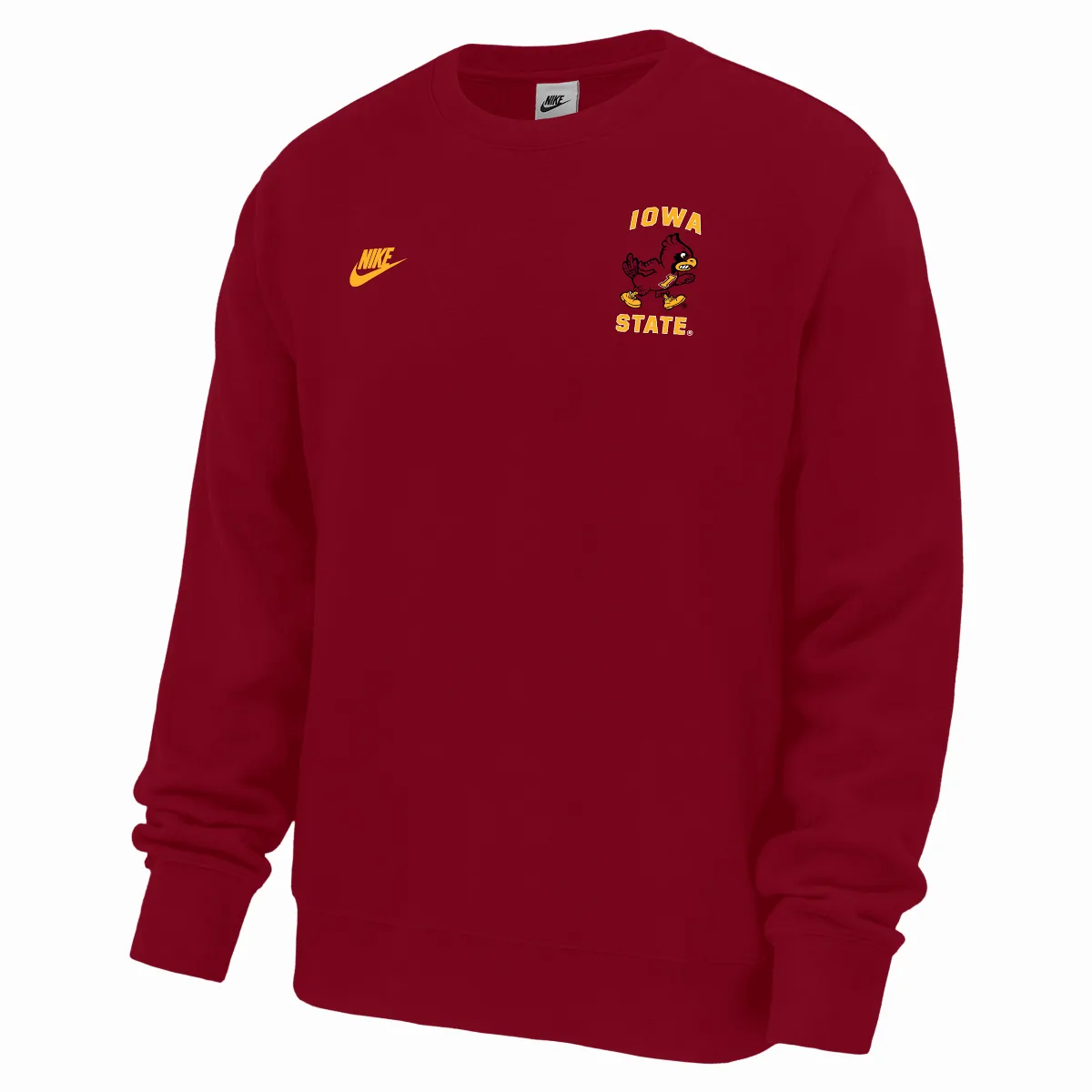 Iowa State Cyclones Club Football Fleece Crew-Neck Sweatshirt