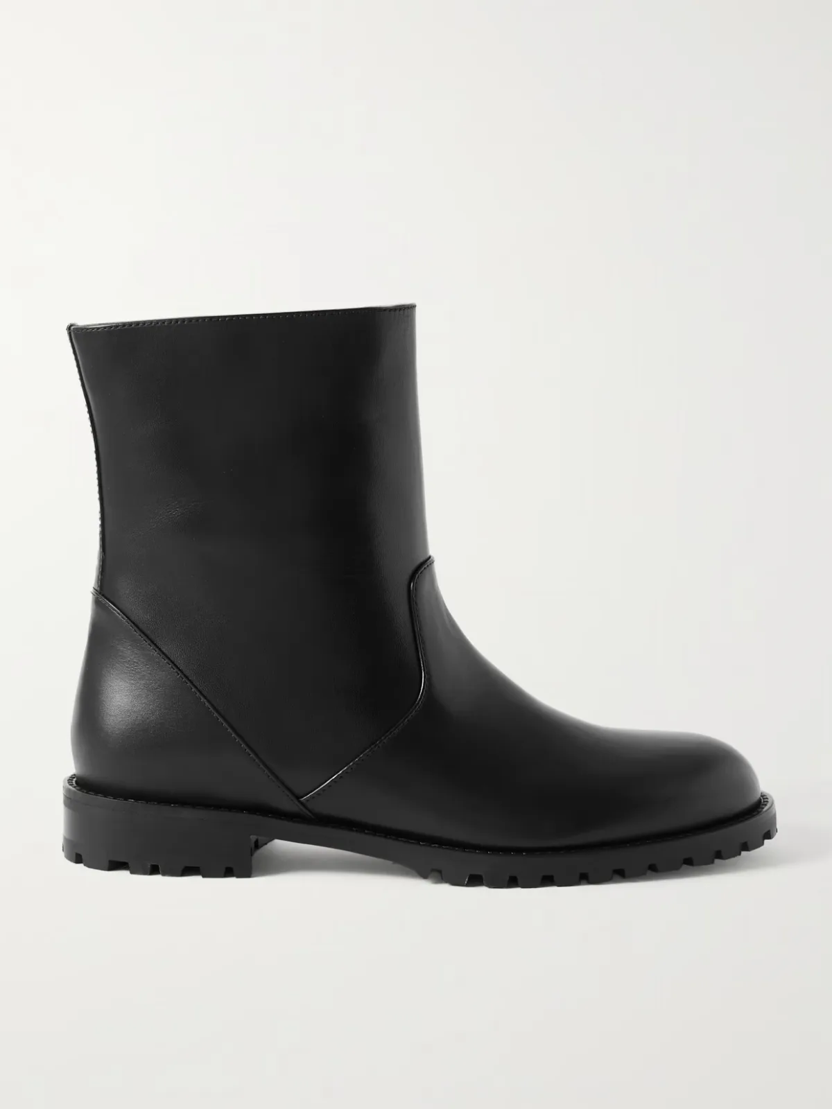 - Motosa Leather Ankle Boots -