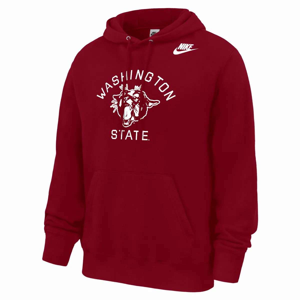 Washington State Cougars Club Football Fleece Pullover Hoodie