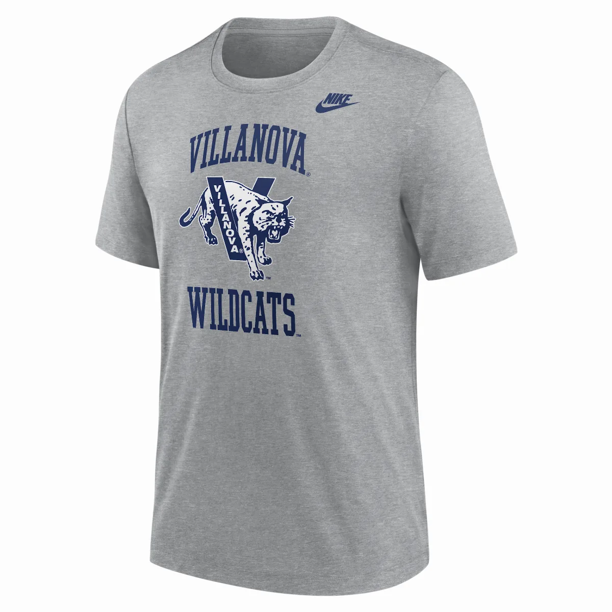 Villanova Wildcats Football Tri-Blend T-Shirt