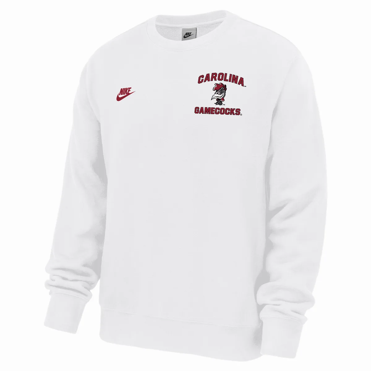 South Carolina Gamecocks Club Football Fleece Crew-Neck Sweatshirt
