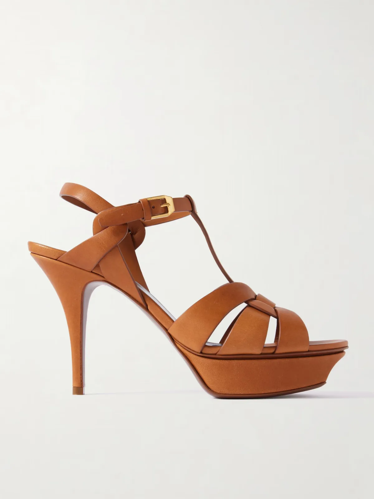 - Tribute Woven Leather Platform Sandals -