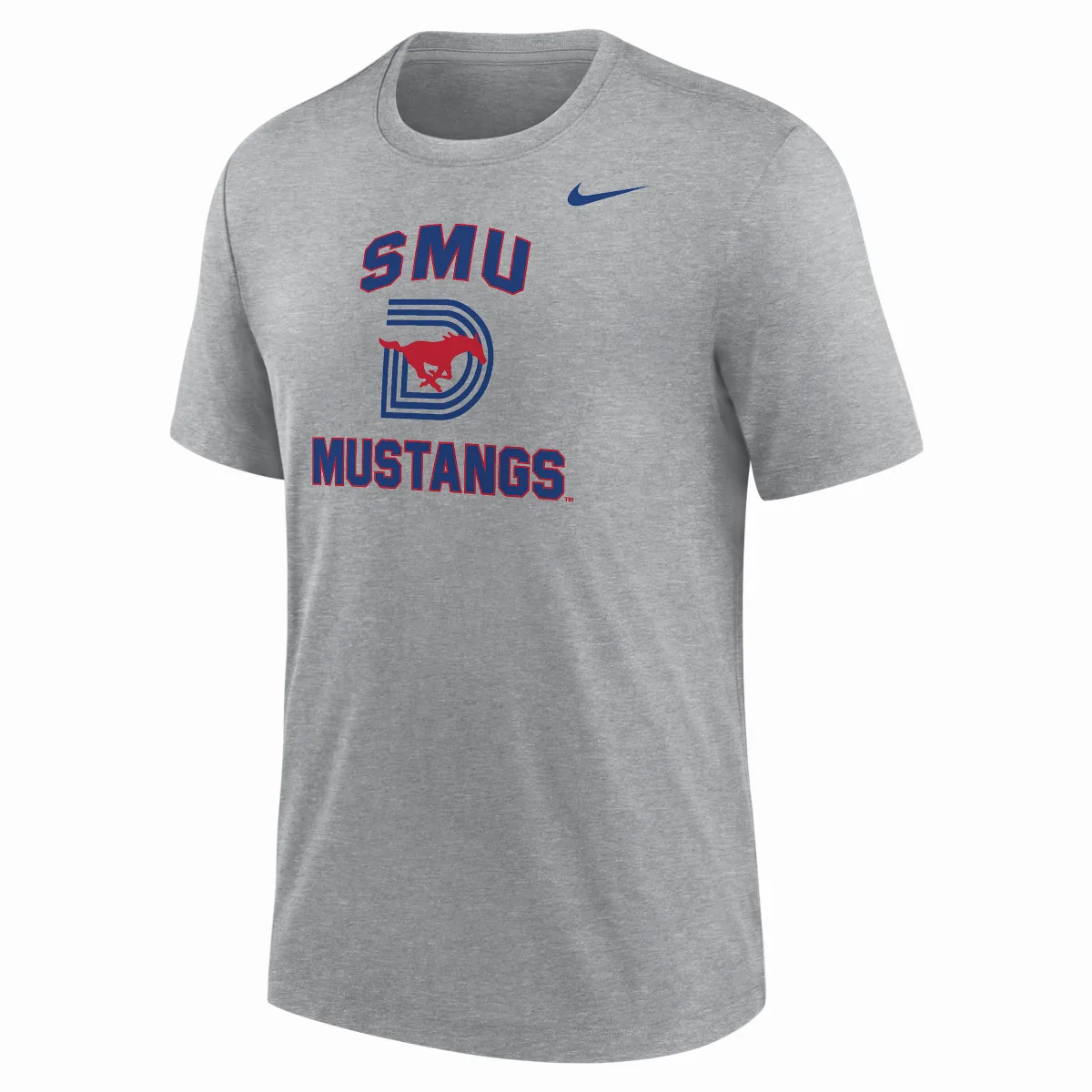 SMU Mustangs Football Tri-Blend T-Shirt