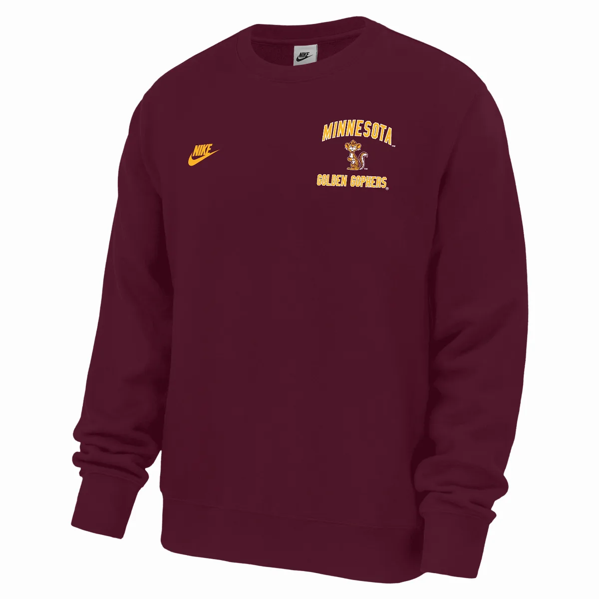 Minnesota Golden Gophers Club Football Fleece Crew-Neck Sweatshirt