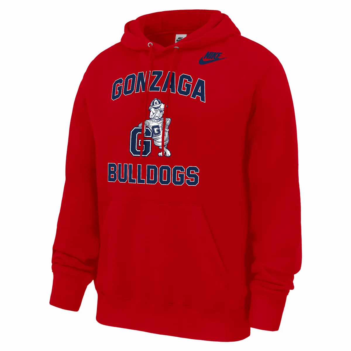 Gonzaga Bulldogs Club Football Fleece Pullover Hoodie