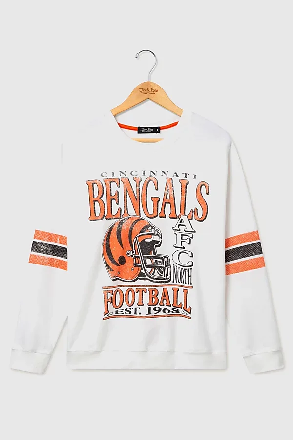 NFL Oversized Striped Fleece Top by Junk Food