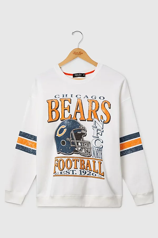 NFL Oversized Striped Fleece Top