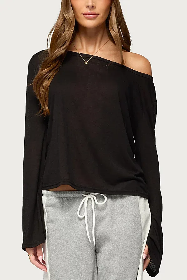 Beebs Off Shoulder Bell Sleeve Top