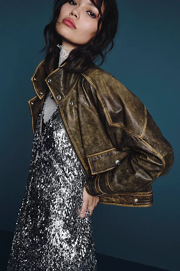We the Free Seine Leather Jacket