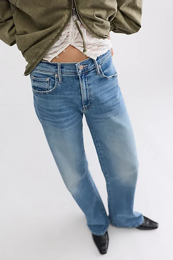 The Mid Rise Lasso Sneak Jeans