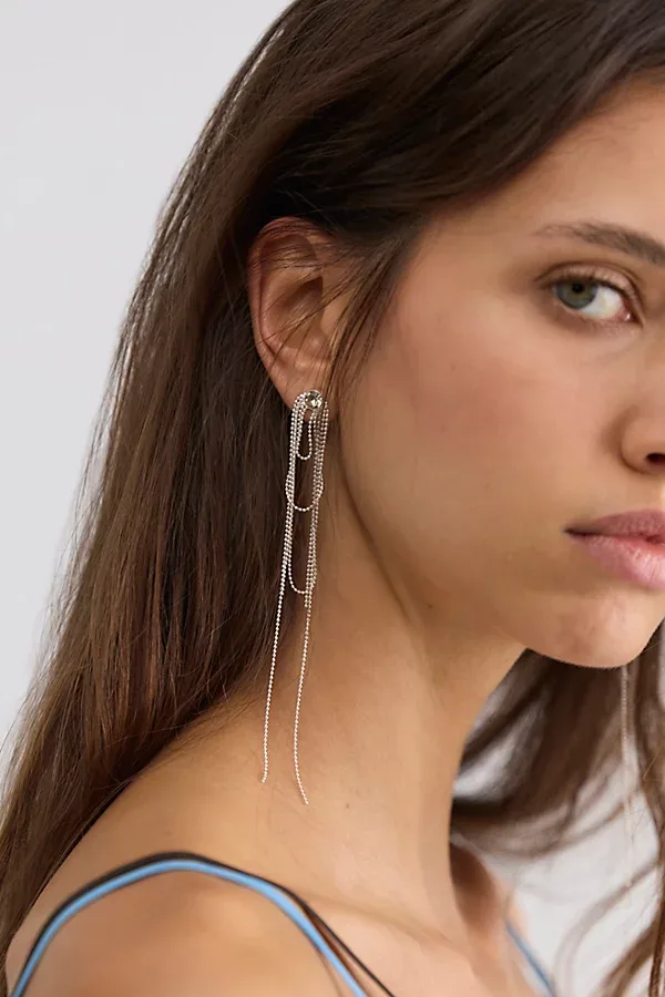 Disco Veil Drop Studs by Free People