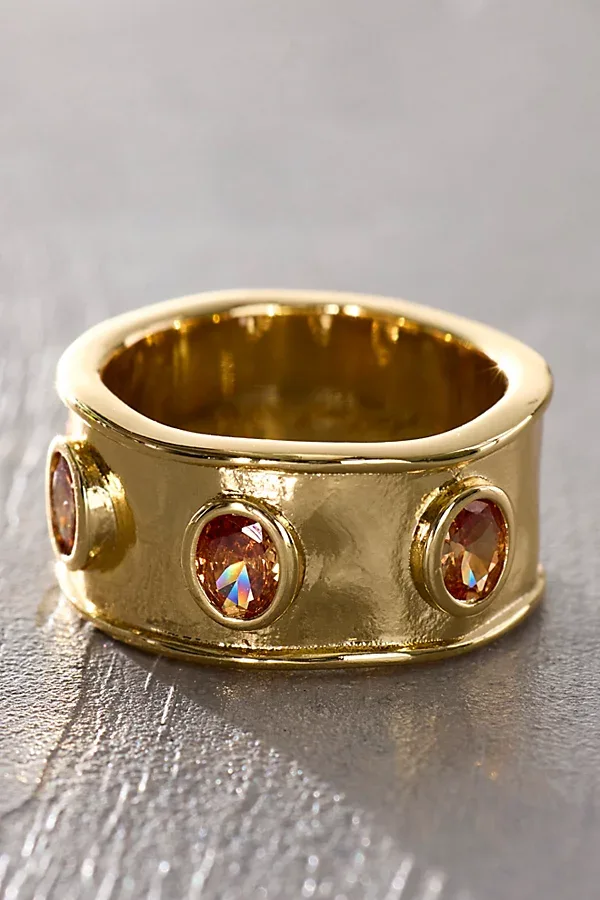 Daisy London x Free People Nellie Triple Stone Ring