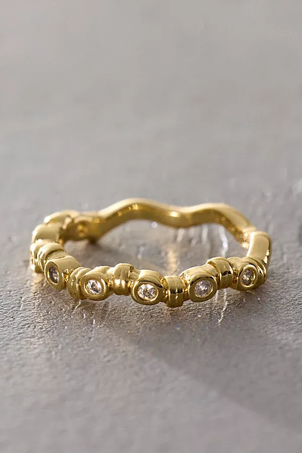Daisy London x Free People Florence Ripple Pinky Ring