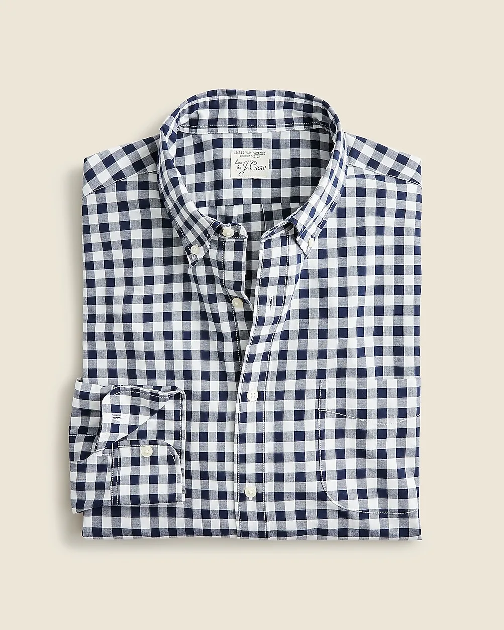 Slim Secret Wash Organic Cotton Poplin Shirt