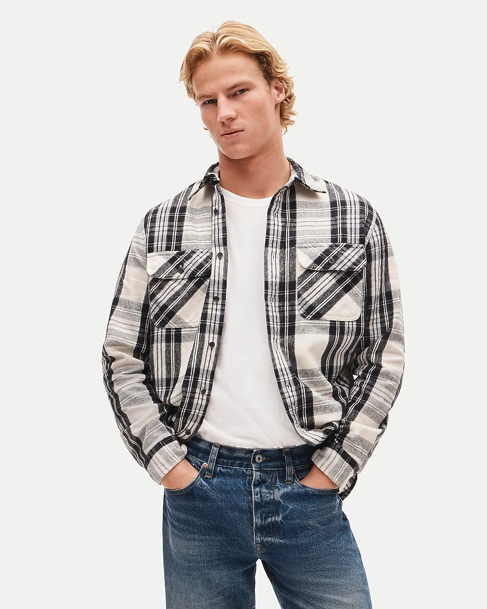 Brushed Cotton Flannel Workshirt