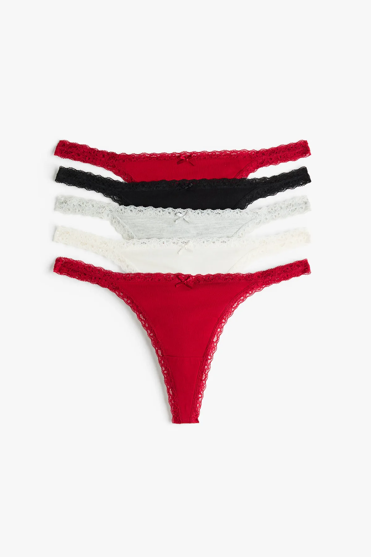 5-Pack Cotton Tanga Thong Briefs