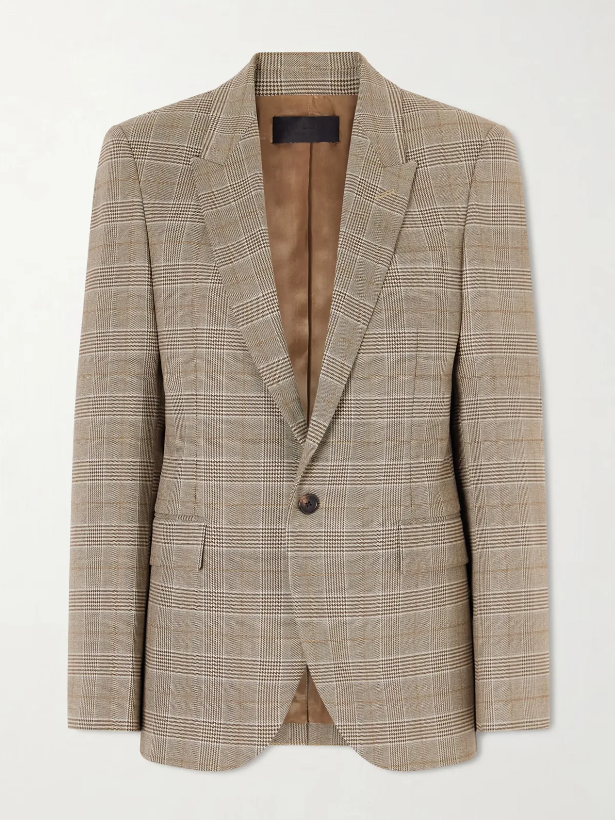 - Anabel Prince Of Wales Checked Twill Blazer -