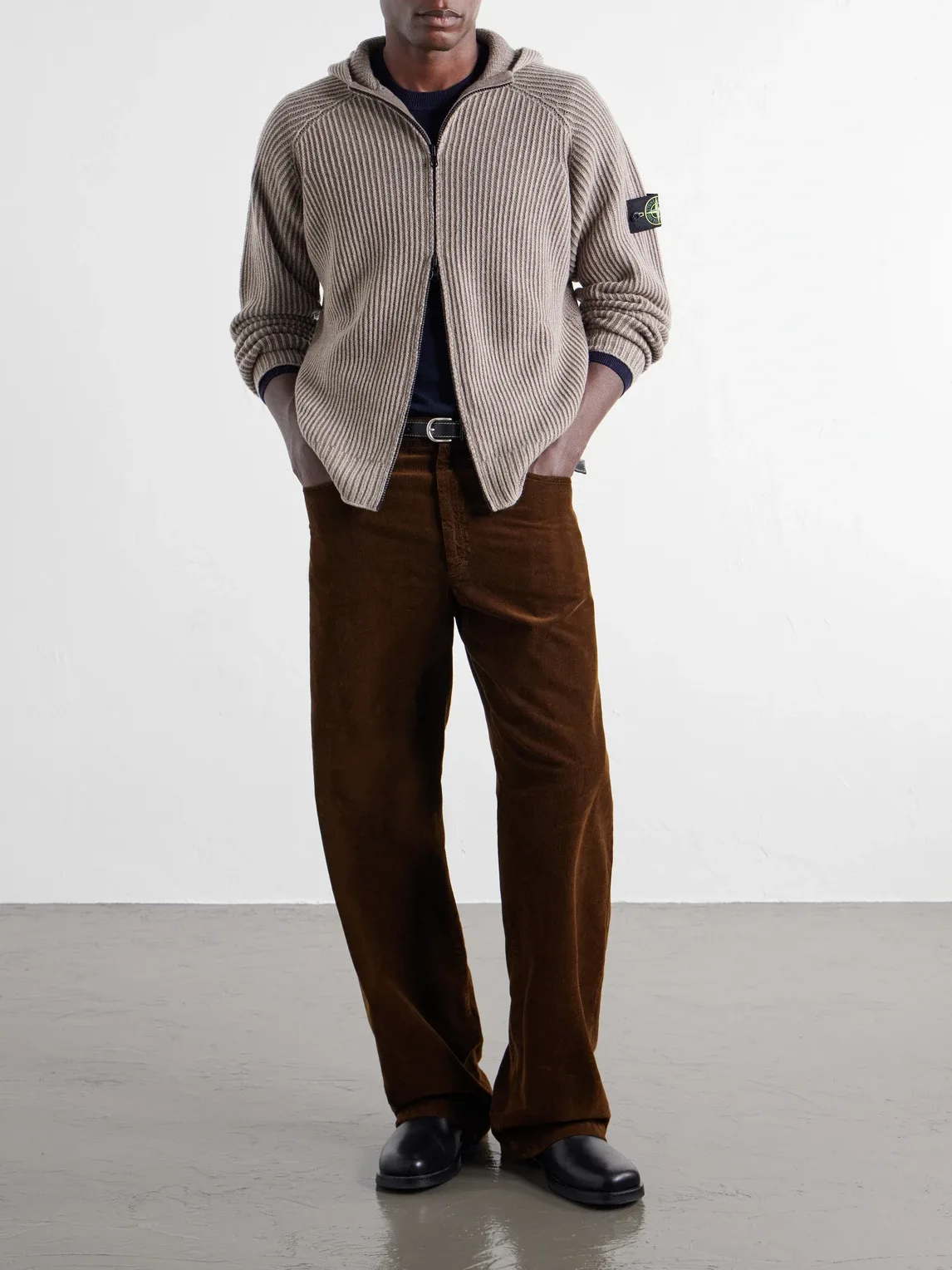Ribbed Cashmere and Wool-Blend Zip-Up Hoodie