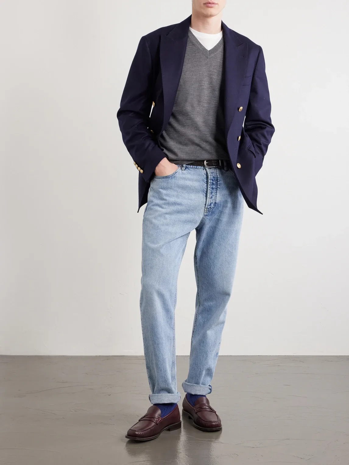 Wool and Cashmere-Blend Sweater