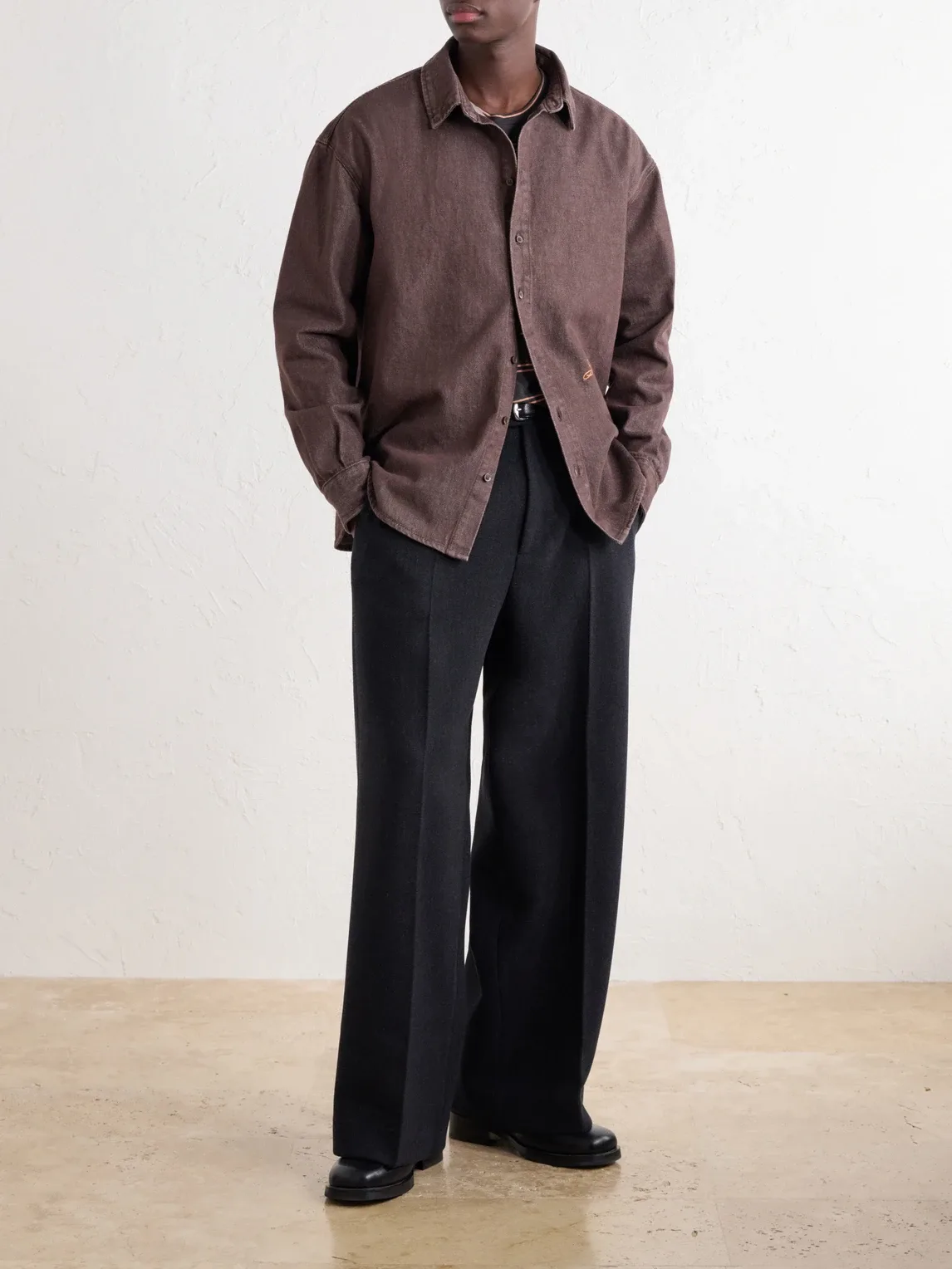 Tempo Wide-Leg Wool-Blend Woven Trousers