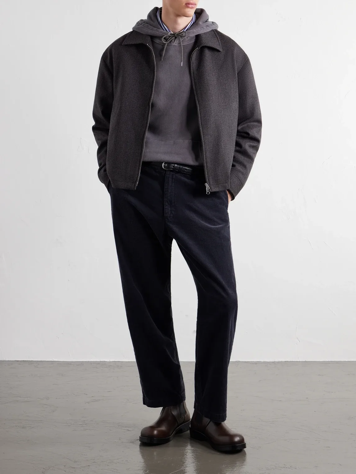 Straight-Leg Cotton-Blend Corduroy Trousers