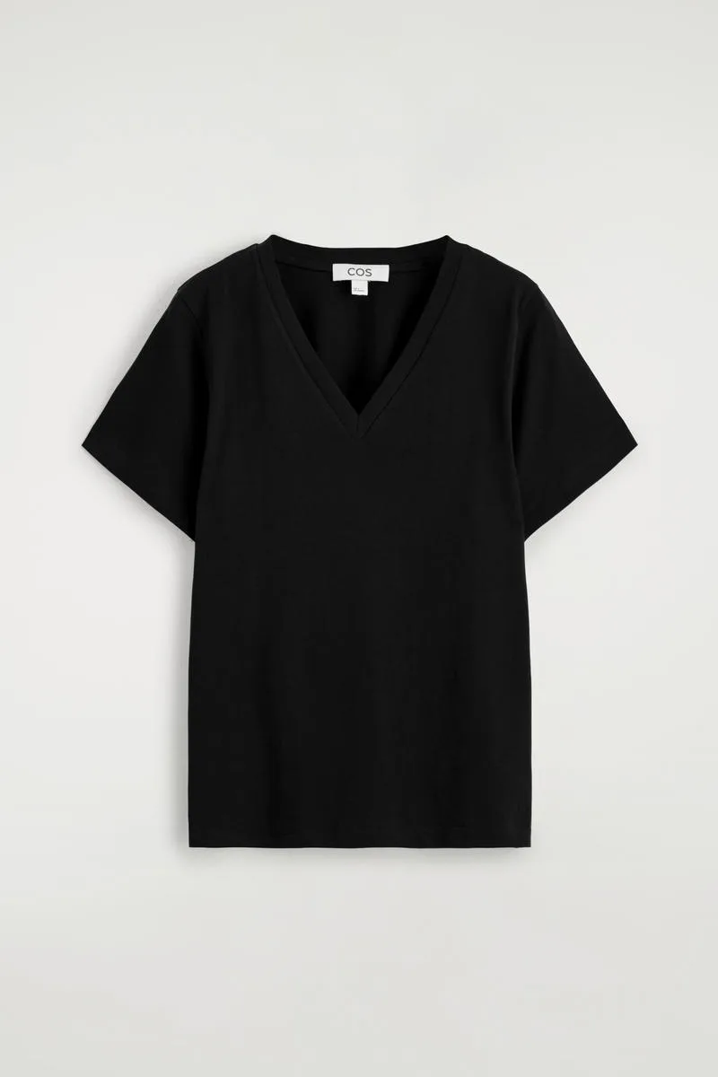 Cotton V-Neck T-Shirt