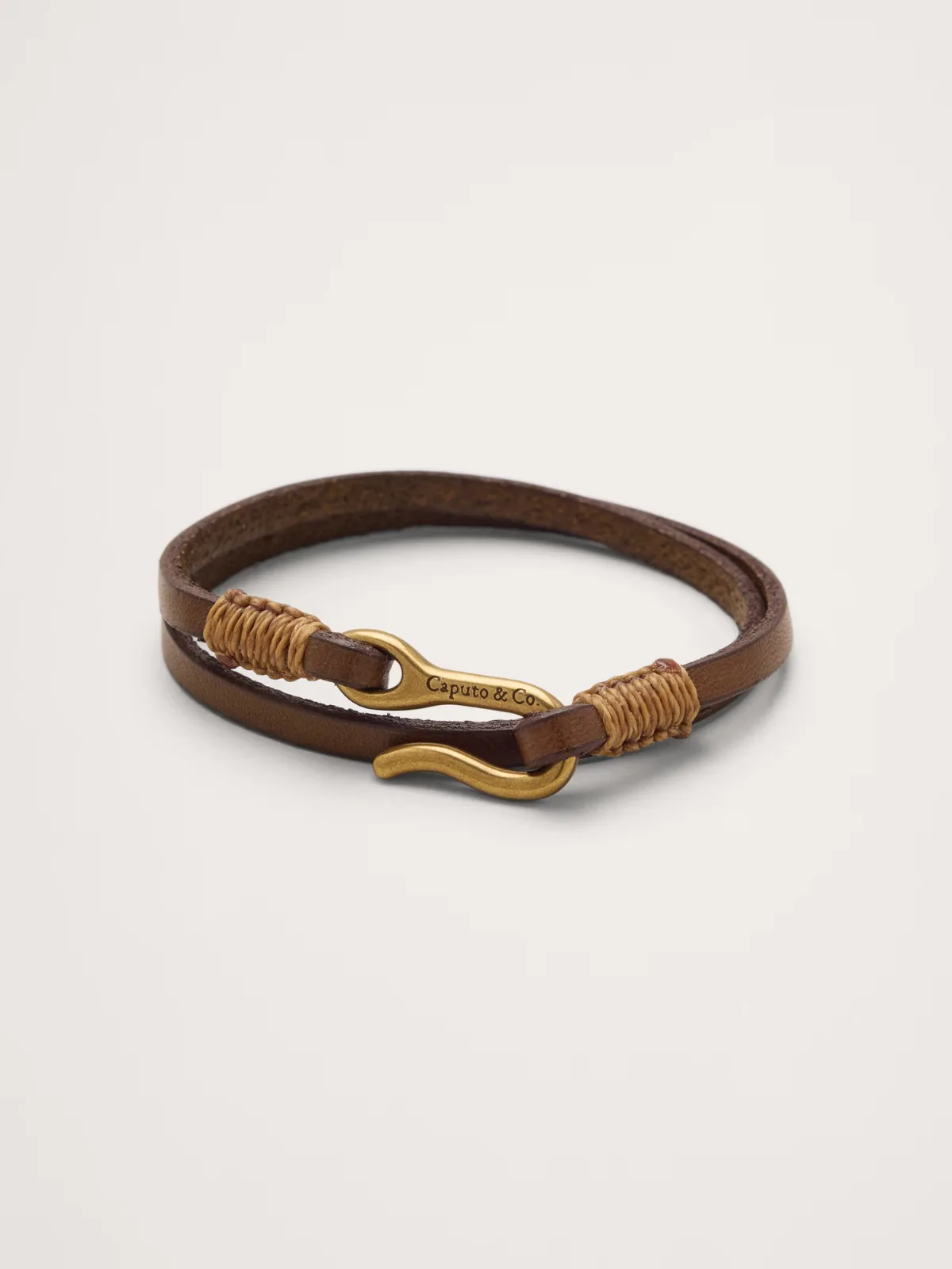 Euro Leather Double-Wrap Bracelet by Caputo & Co by Banana Republic