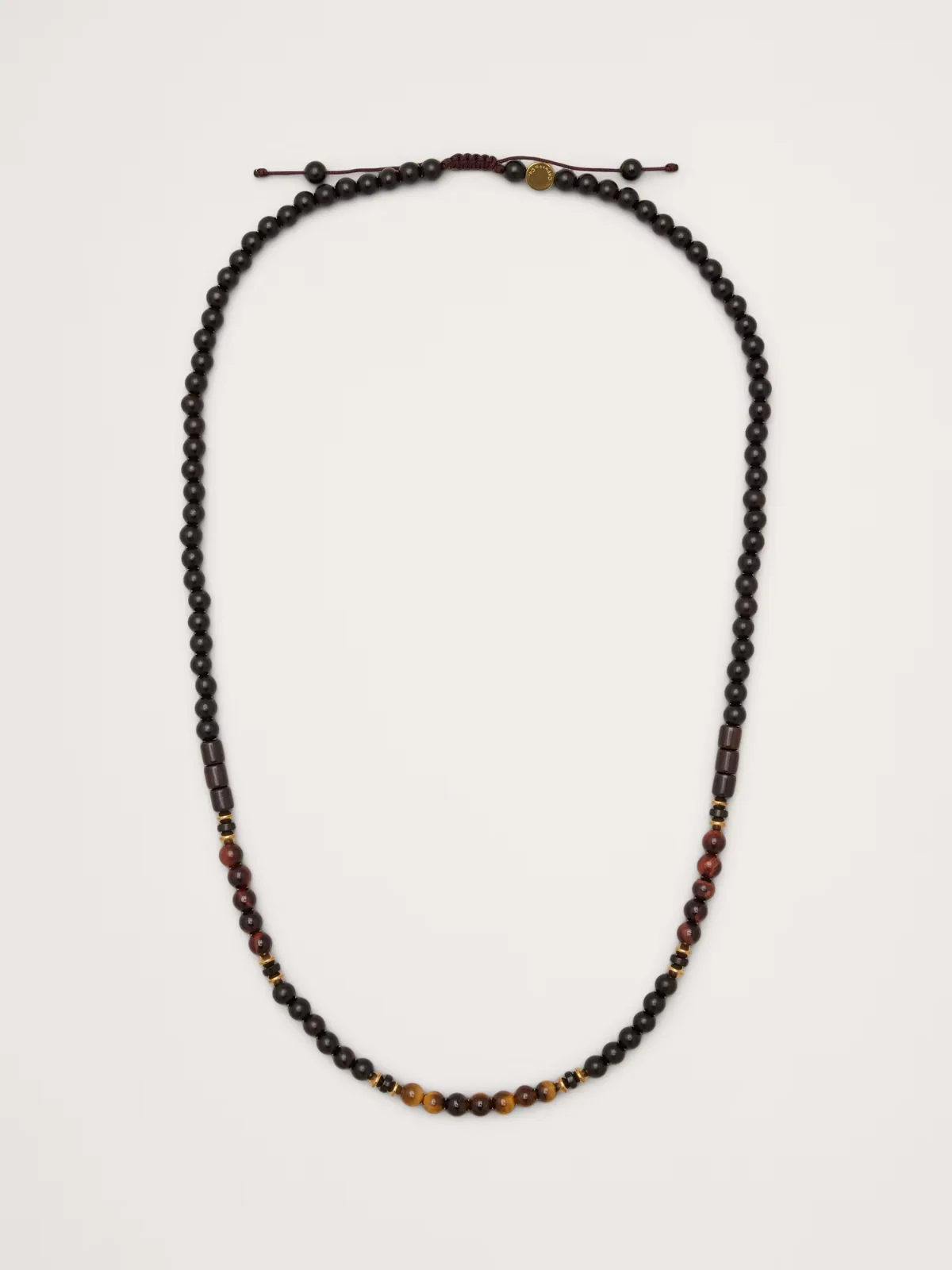 Gem and Wood Beaded Necklace by Caputo and Co