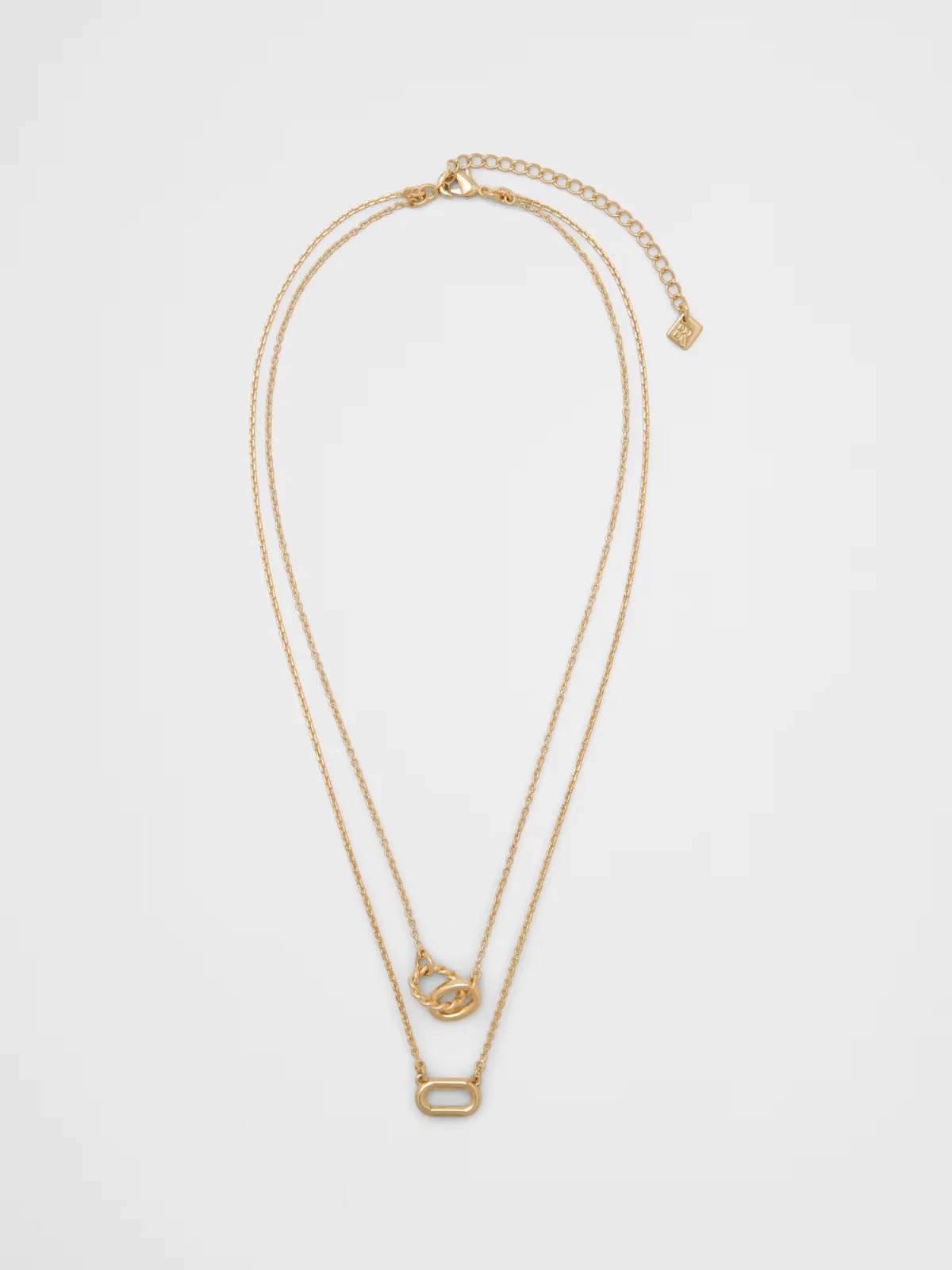 Layered Pave Link Necklace by Banana Republic