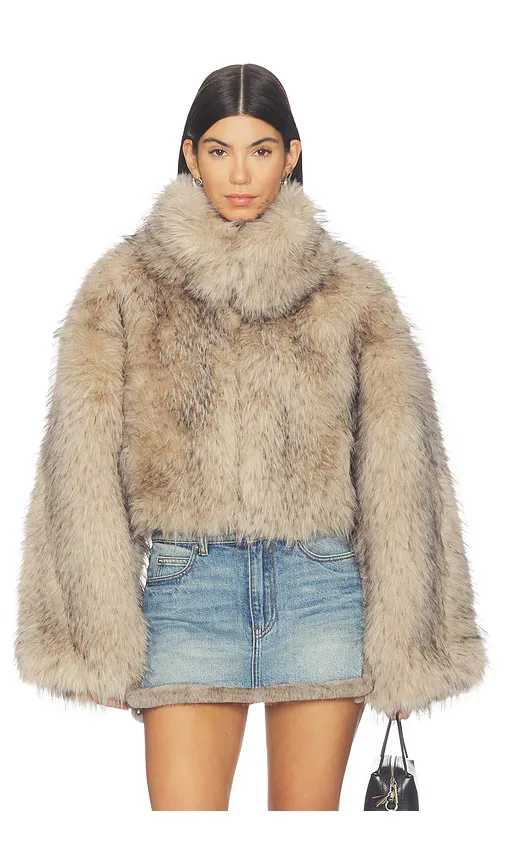 Faux Fur Crop Jacket