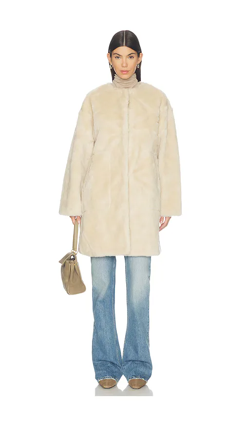 Martina Long Sherpa Coat