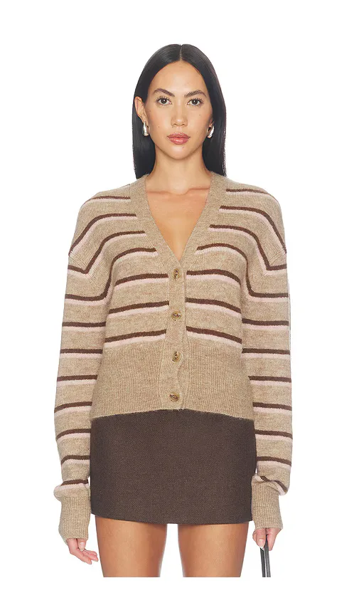 Haidee Striped Cardigan