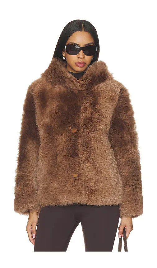Proenza Schouler White Label Michelle Hooded Shearling Jacket