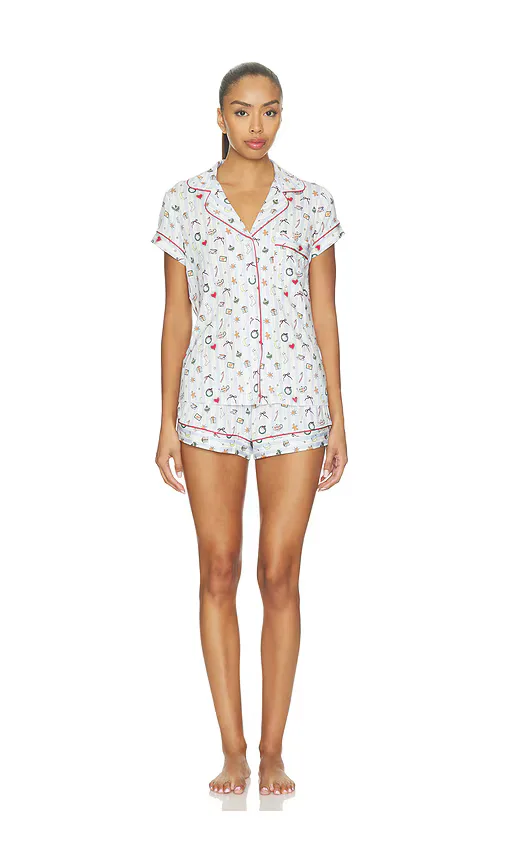 Eberjey x Elsa Hosk Shortie Pajama Set
