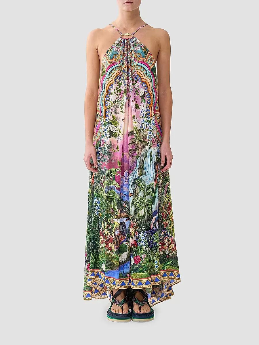 Turkish Delight Hardware-Accent Maxi Dress by Camilla