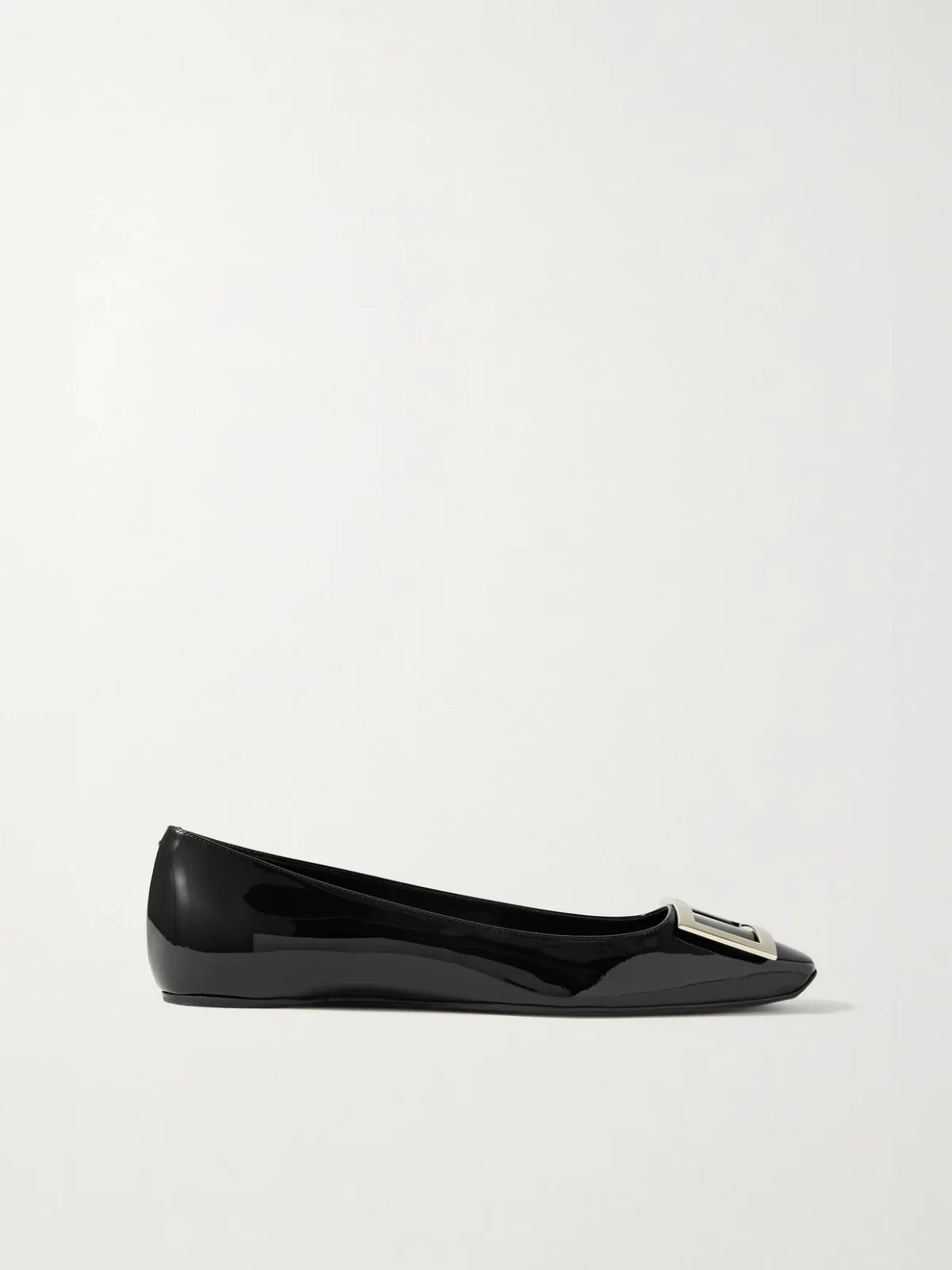 - Trompette Bellerine Glossed-leather Ballet Flats -