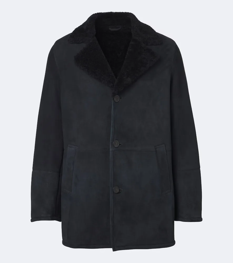 Bohdan Shearling-Lined Suede Coat