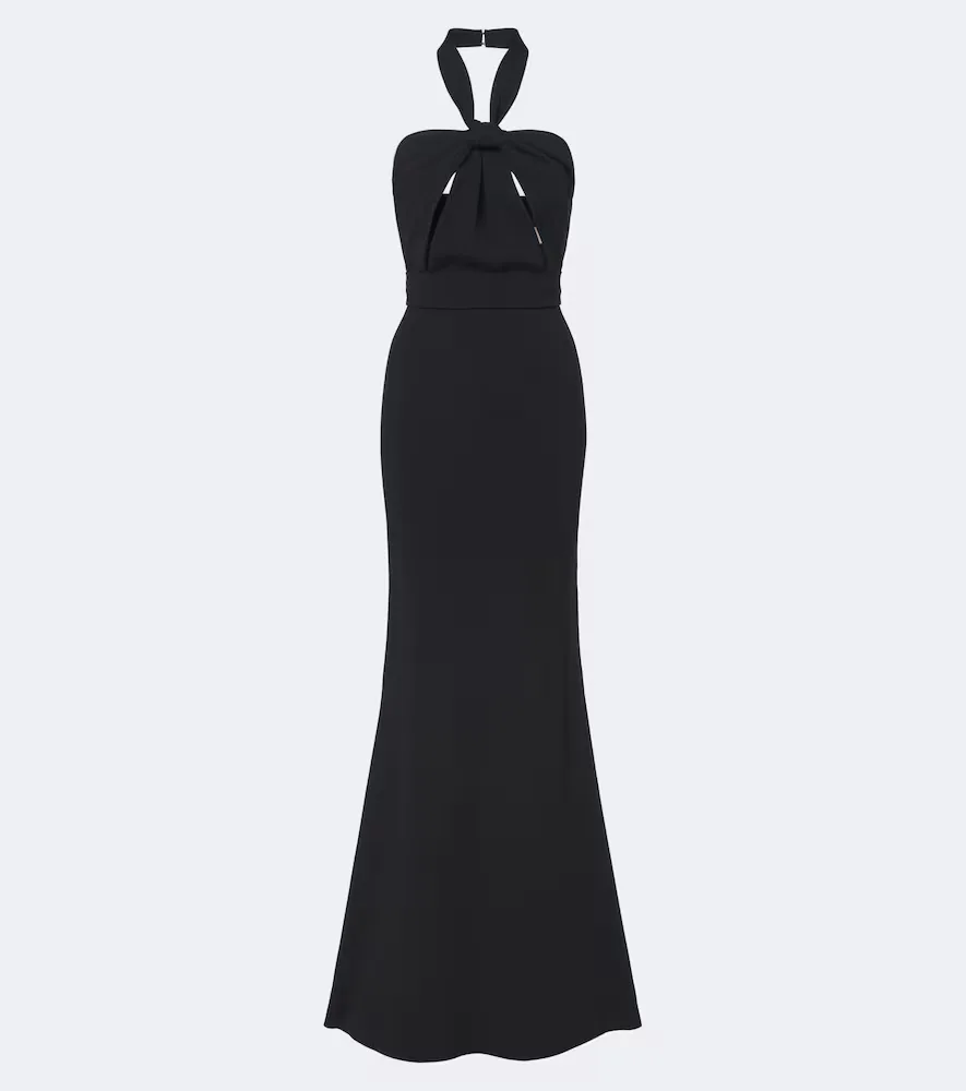 Crpe Halterneck Gown