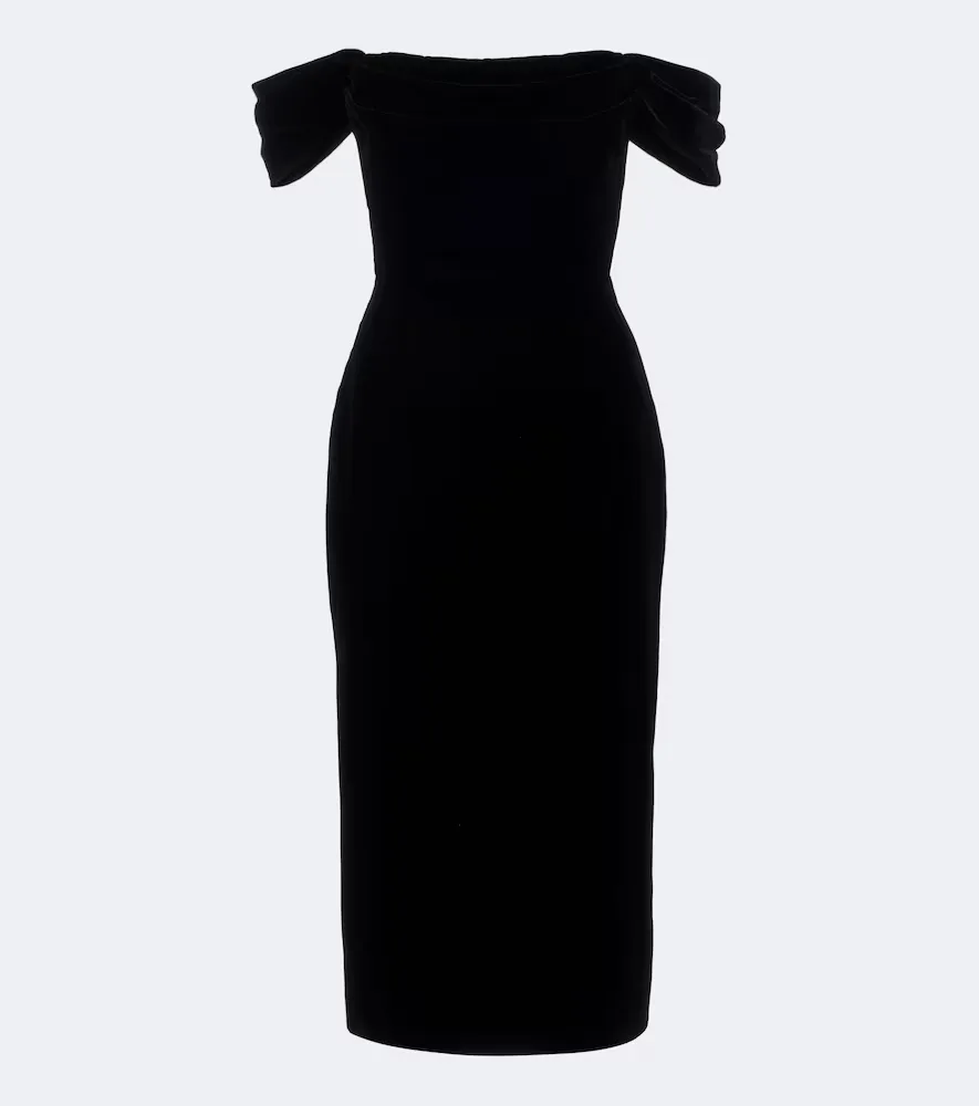 Off-Shoulder Midi Dress