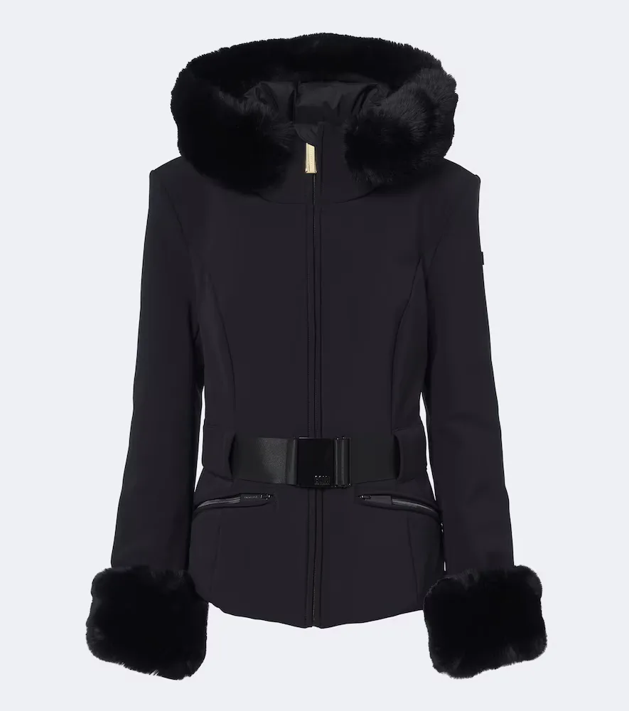 Giselle Belted Hooded Technical Ski Jacket