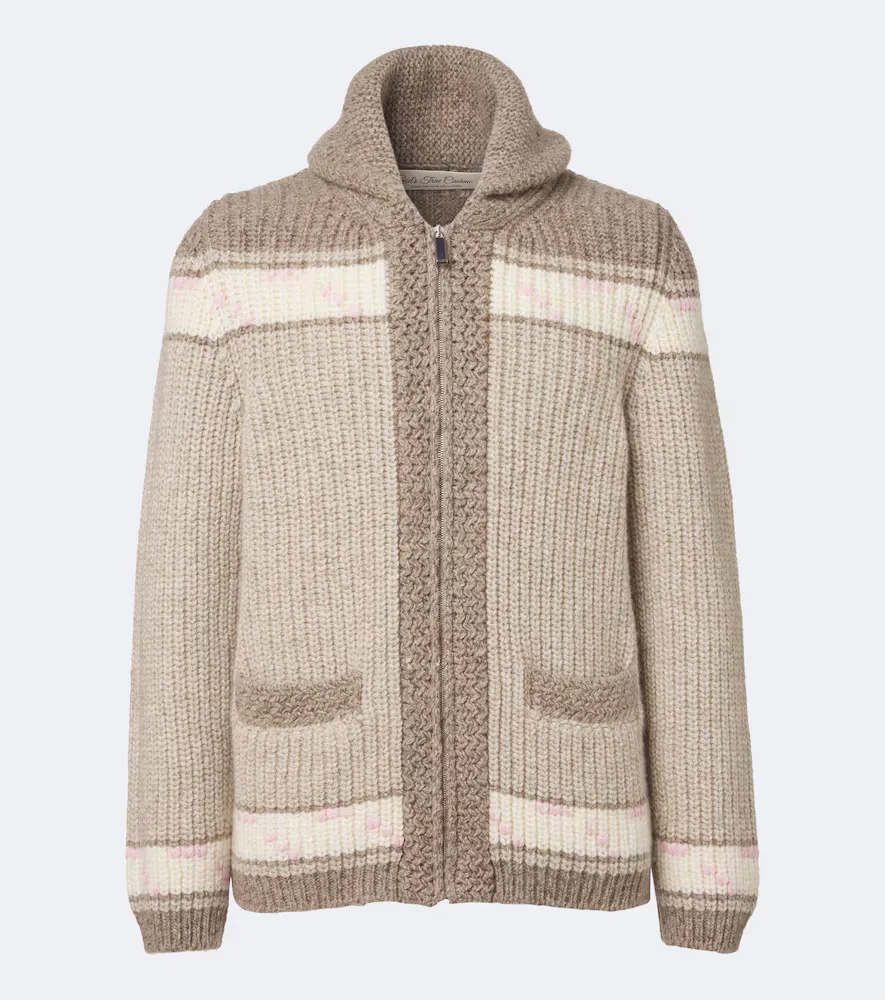 Dudley Cashmere Cardigan with Amethyst