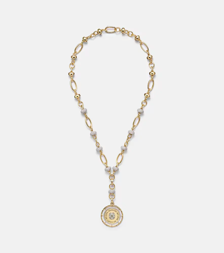 Lovestruck Commitment 18kt Gold Pendant Necklace with Diamonds by Foundrae