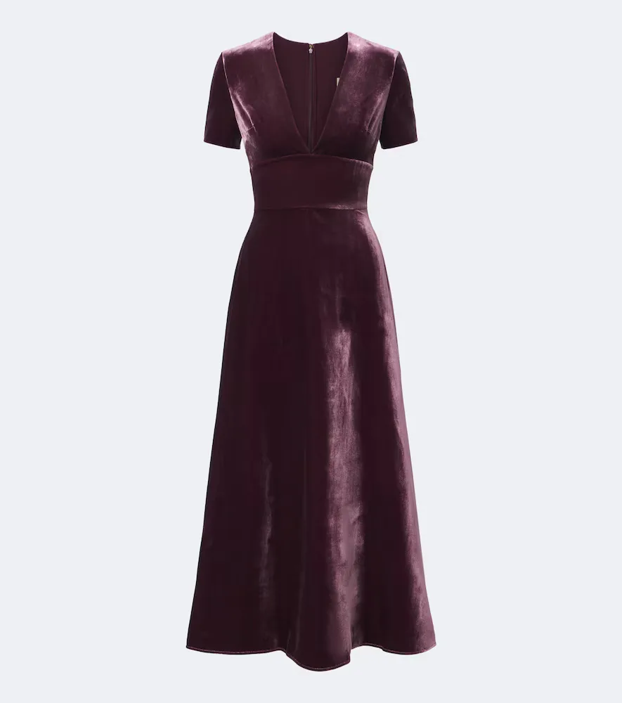Velvet Midi Dress